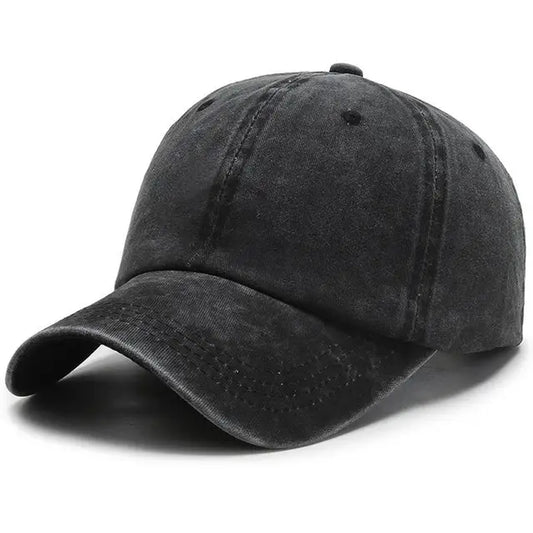 Washed Cotton Adjustable Solid Color Baseball Cap Women Men Unisex Couple Cap Fashion Dad Hat Snapback Cap High Quality