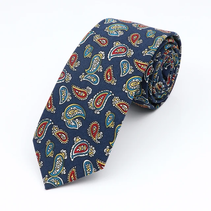 Pure Floral Cotton Necktie