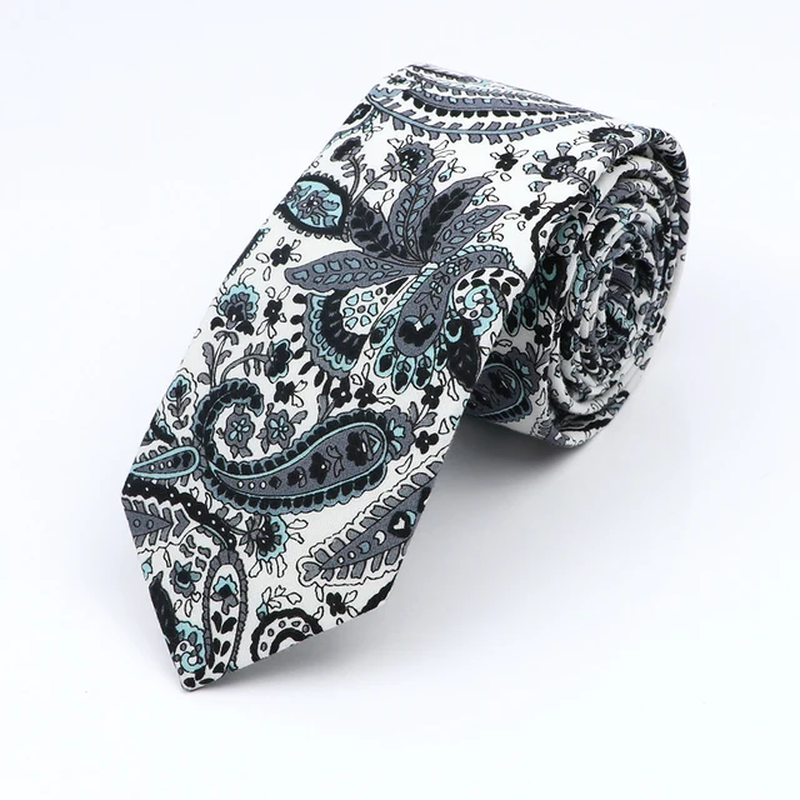 Pure Floral Cotton Necktie