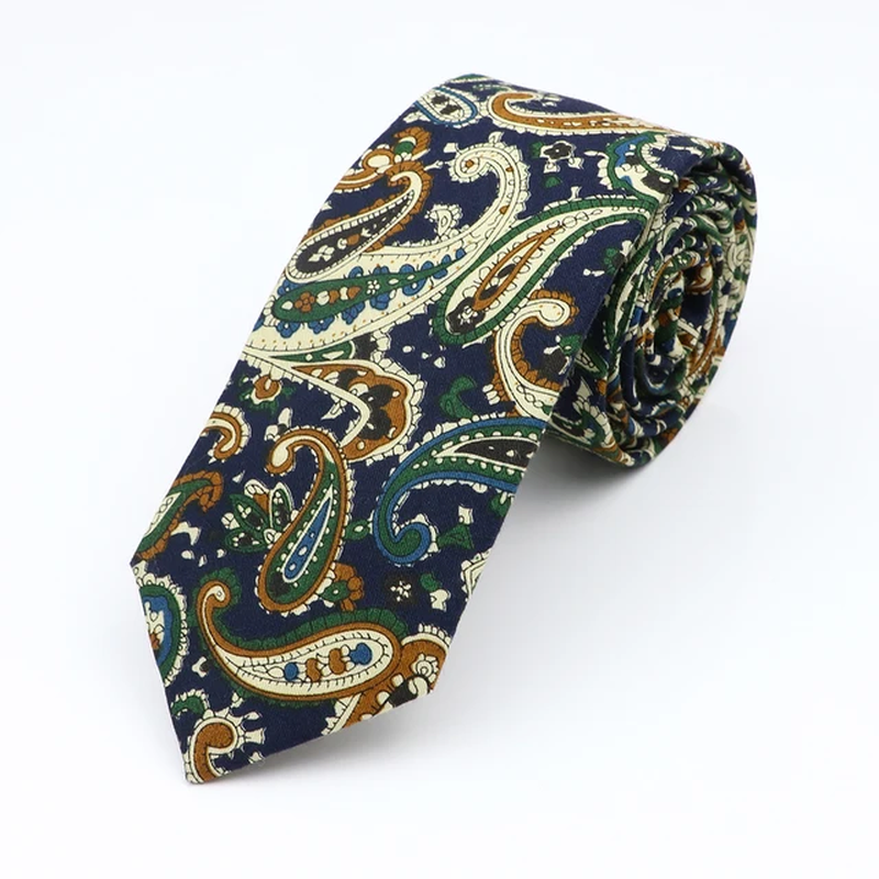 Pure Floral Cotton Necktie