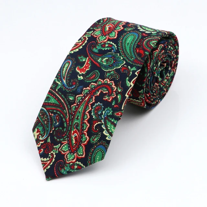 Pure Floral Cotton Necktie